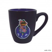 Caneca Oval Preta FCP