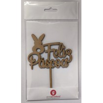 Topper Feliz Páscoa MDF