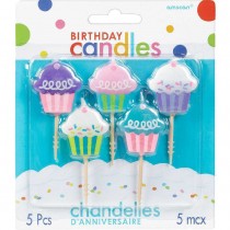 Velas Cupcake 5 peças