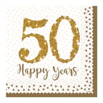 Guardanapos 50 Anos 33x33...