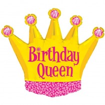 Balão Foil Birthday Queen 91cm