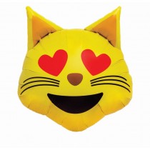 Balão Foil emojis cat heart...