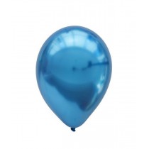 Balões latex azul cromado 5...