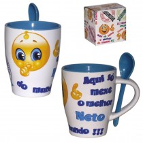 Caneca com colher neto