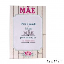 Moldura MDF Flor Mãe 12*17