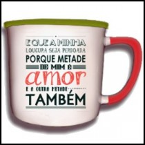 Caneca Vintage Metade de...