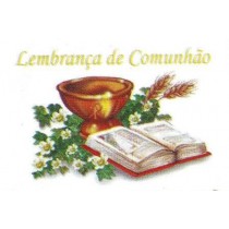 Etiqueta lembrança de comunhão