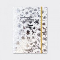 Notebook A5 Floral Prateado...