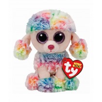 TY Peluche Rainbow Poodle 15cm