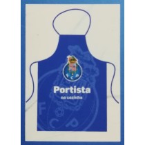 Avental portista na cozinha
