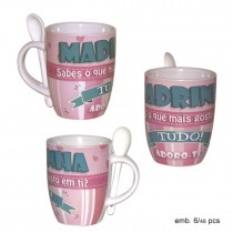 Caneca com colher Madrinha