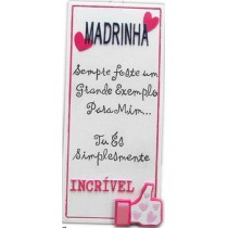 Placa Madrinha Incrivel