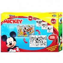 Puzzle para colorir Mickey...
