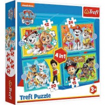 Trefl Puzzle 4 em 1 Paw Patrol