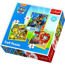 Trefl Puzzle 3 em 1 Paw Patrol