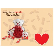 Urso Branco 20cm Kerote +...