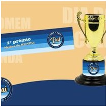 Troféu Plastico 10cm Pai 23