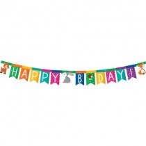 Banner Happy birthday WOODLAND