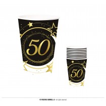 Copos 50 anos  6 unid 240ml