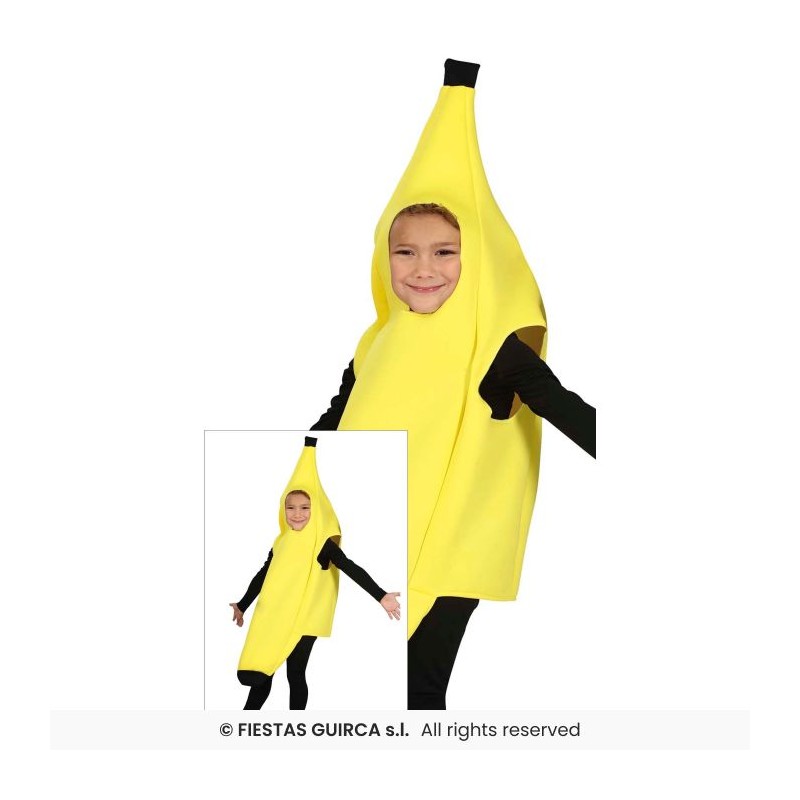 Disfarce Carnaval Banana 5-6 anos