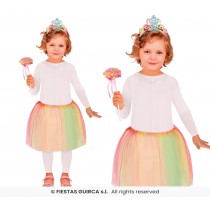 Set Fada Colorida - Varinha , Bandolete e Tutu
