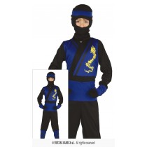 Disfarce Ninja Azul 10-12 anos
