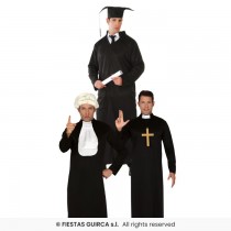 Disfarce Capa Preta Padre/Juiz /Estudante