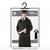 Disfarce Capa Preta Padre/Juiz /Estudante