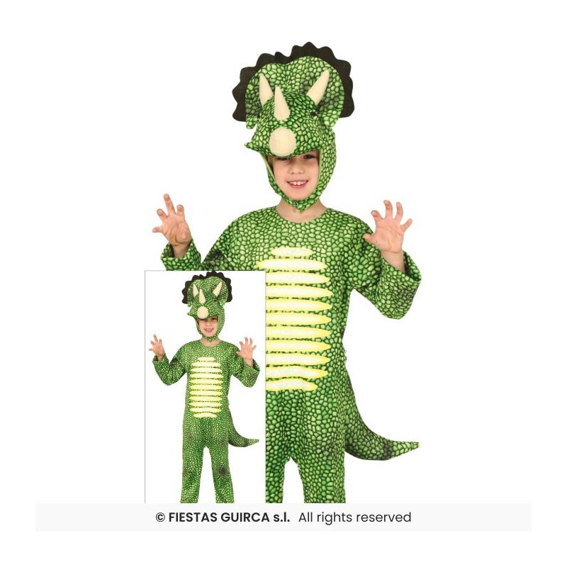 Disfarce Dinossauro Triceratops 3-4 anos