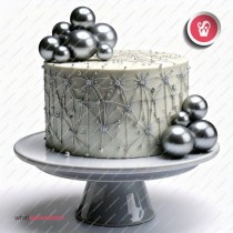 WS Bolas Decorativas Prata 20pcs
