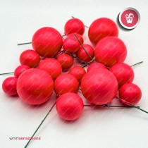 WS Bolas Decorativas Rosa Fushia 20 pcs