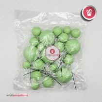 WS Bolas Decorativas Verde Claro 20pcs