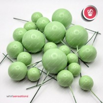 WS Bolas Decorativas Verde Claro 20pcs