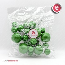 VWS Bolas Decorativas Verde Esc. 20pcs