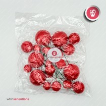 WS Bolas Decorativas Vermelho 20pcs