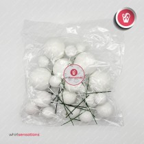 WS Bolas Decorativas Branco 20pcs
