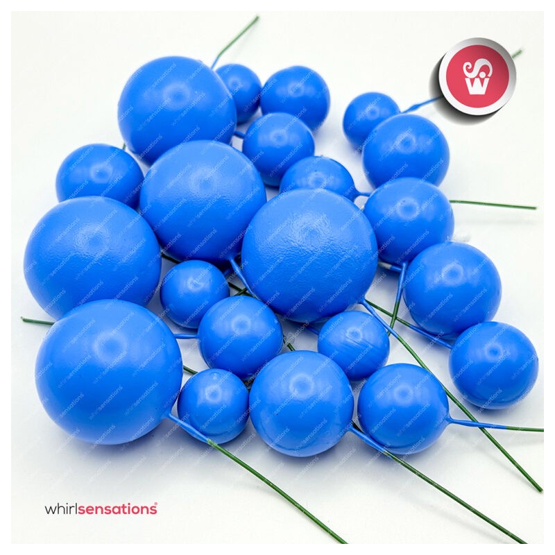 WS Bolas Decorativas Azul Escuro 20pcs