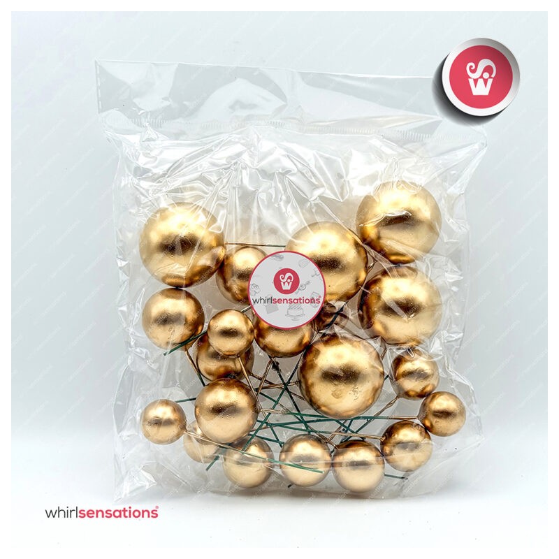 WS Bolas Decorativas Ouro 20pcs