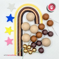 WS Mix Arco Iris Castanho 30pcs