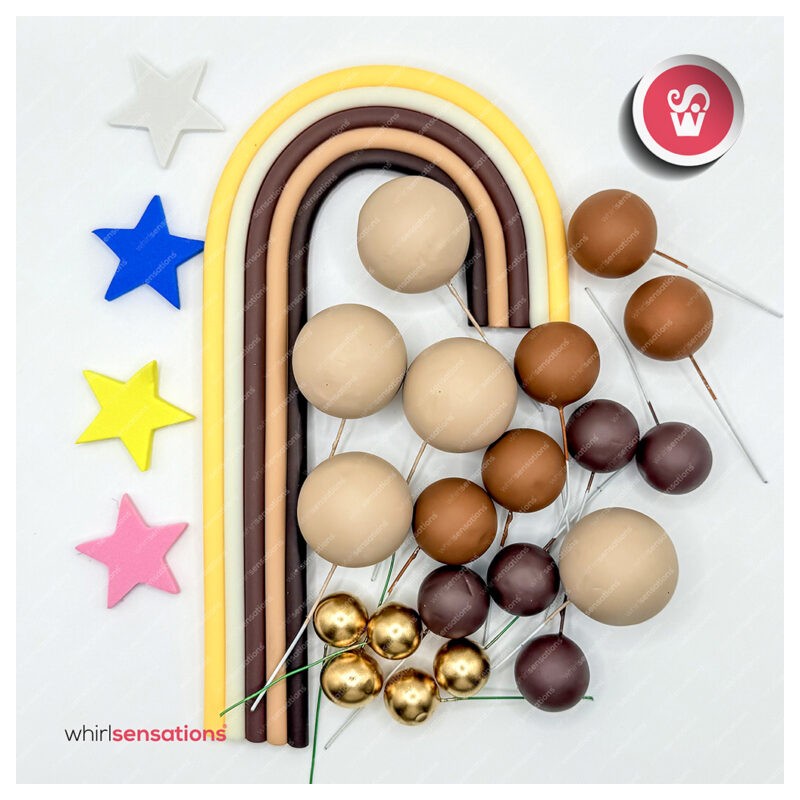 WS Mix Arco Iris Castanho 30pcs