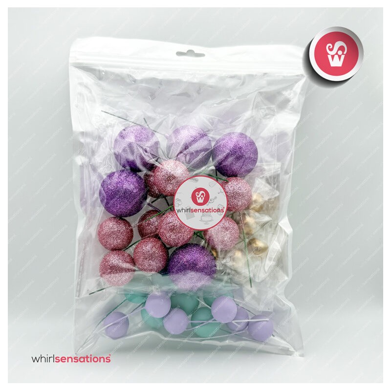 Bolas Decorativas Violeta /Rosa /Azul