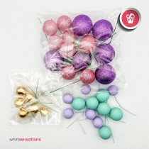 Bolas Decorativas Violeta /Rosa /Azul