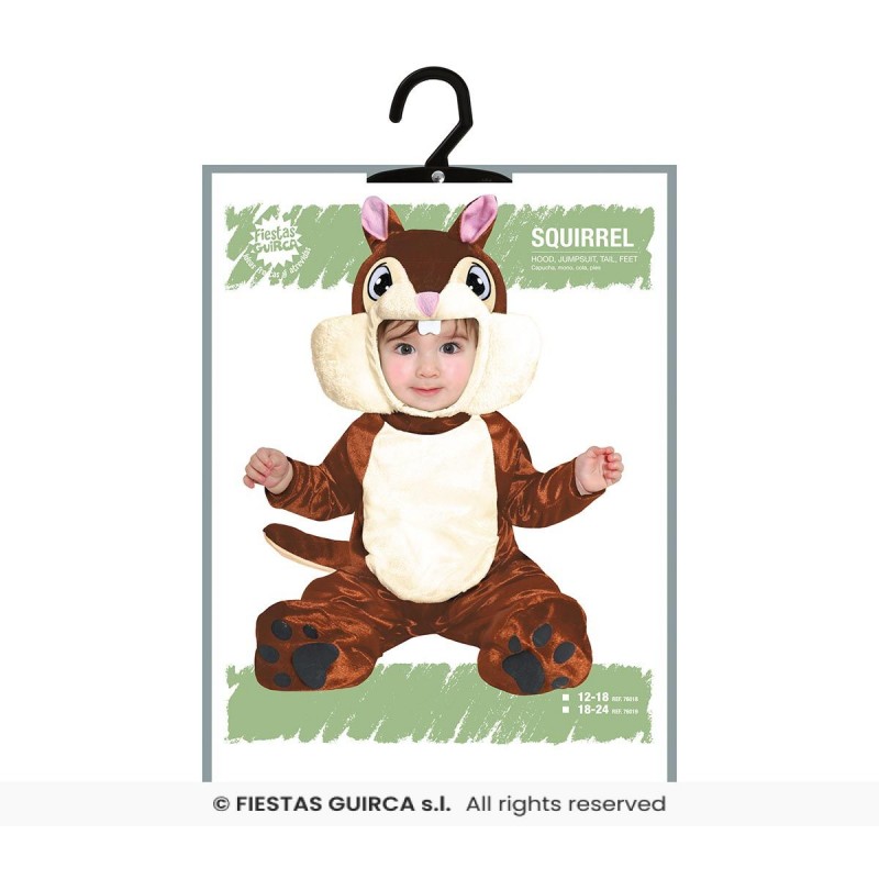Disfarce Bebé Esquilo 18-24 meses