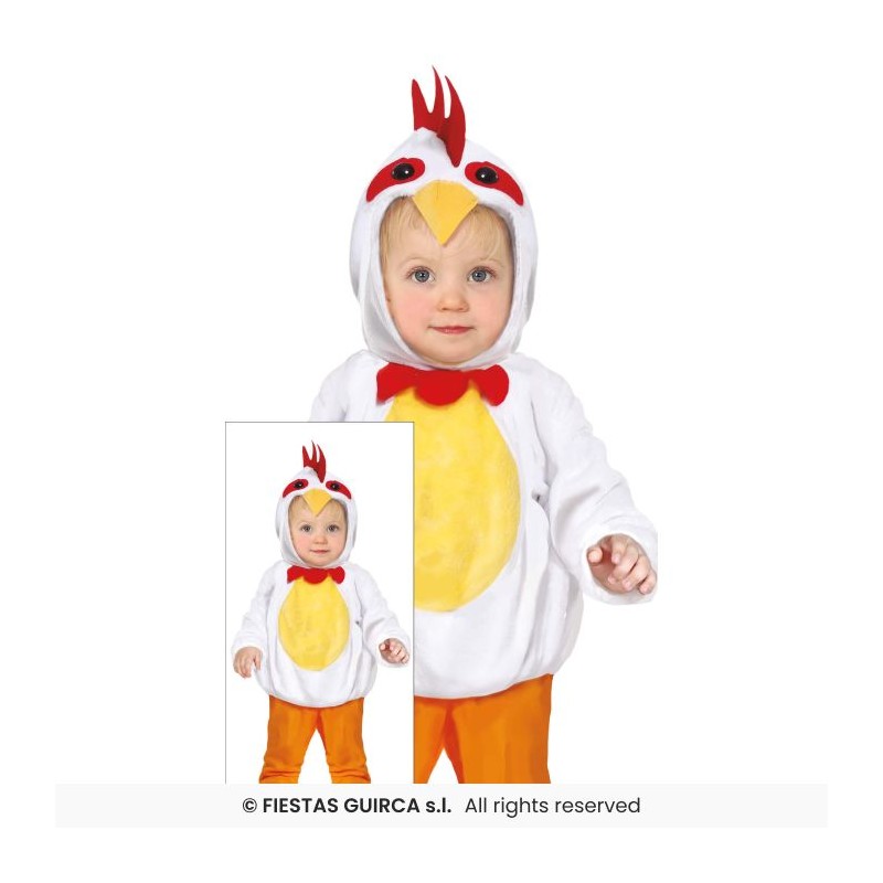 Disfarce Galinha Bebé 12-18 Meses