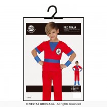 Disfarce Carnaval Ninja Vermelho 7-9 anos