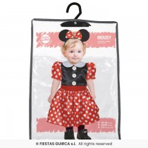 Disfarce Minnie Bolinhas Bébé 12-18