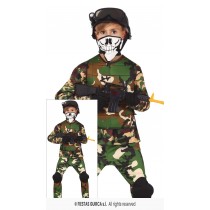 Disfarce Militar Camuflado Infantil 7-9 anos
