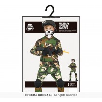 Disfarce Militar Camuflado Infantil 7-9 anos