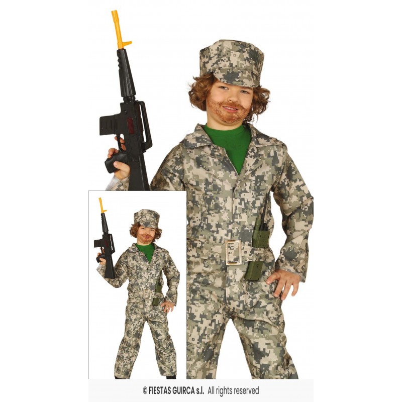 Disfarce Militar Infantil 10-12 anos