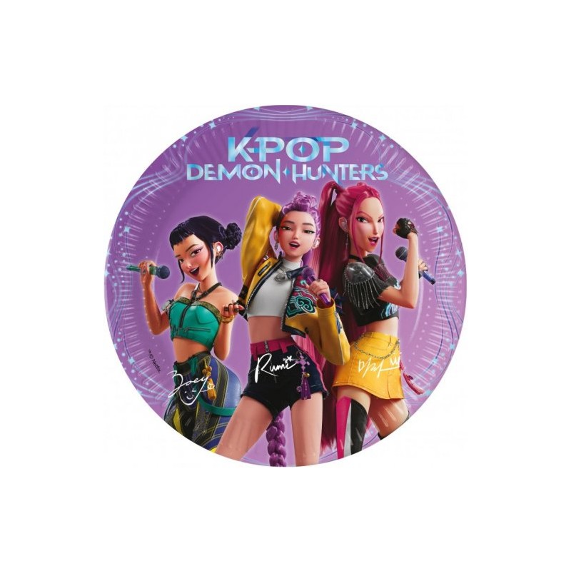 Pratos K-Pop 20cm 8 unid